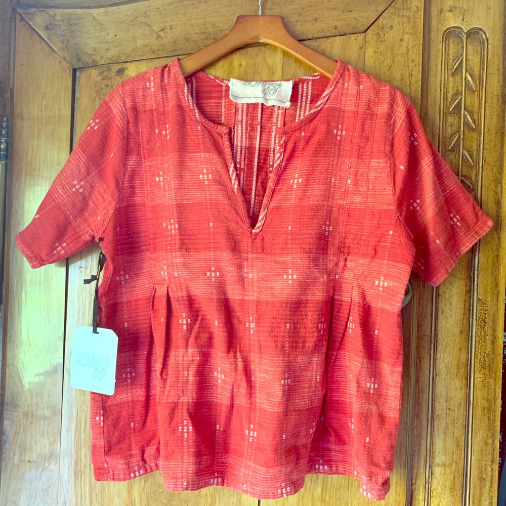 Ace & Jig Drama Tee in Cardinal